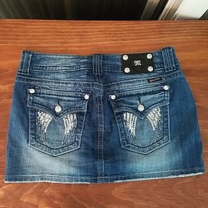 Miss Me Denim Mini Skirt